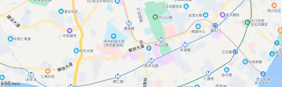 武汉北华街世纪广场_公交站地图_武汉公交_妙搜公交查询2025