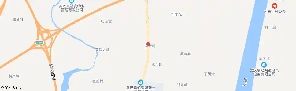 武汉新十公路冯家寨_公交站地图_武汉公交_妙搜公交查询2025