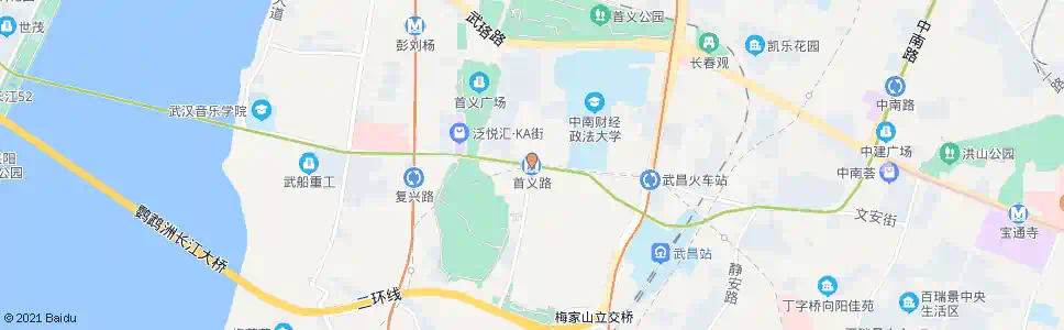 武汉首义路站_公交站地图_武汉公交_妙搜公交查询2025