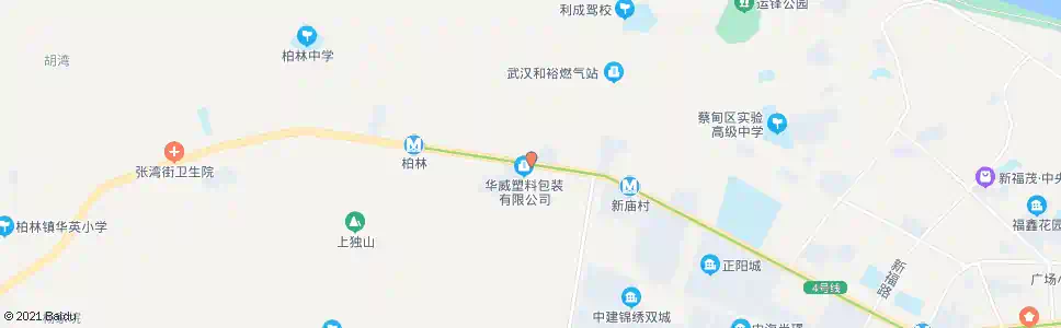 武汉蔡甸大街太山村_公交站地图_武汉公交_妙搜公交查询2025