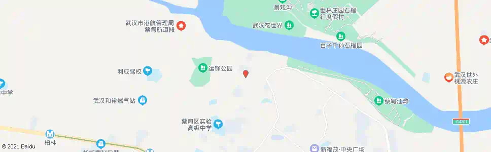 武汉文正街蔡甸村_公交站地图_武汉公交_妙搜公交查询2025