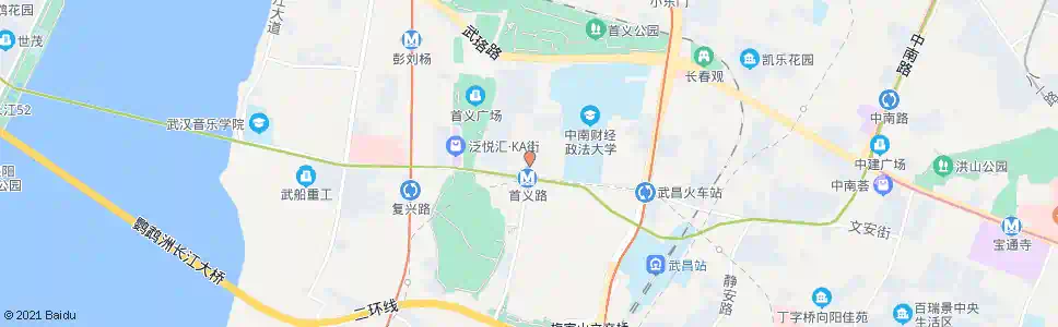 武汉首义路张之洞路口_公交站地图_武汉公交_妙搜公交查询2025