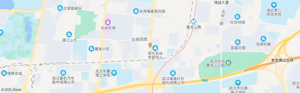 武汉光谷大道现代世贸中心_公交站地图_武汉公交_妙搜公交查询2025
