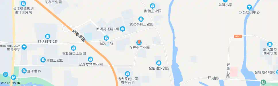 武汉环湖中路兴宏工业园_公交站地图_武汉公交_妙搜公交查询2025