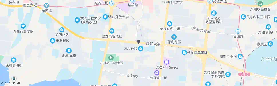 武汉雄楚大道BRT珞雄路站_公交站地图_武汉公交_妙搜公交查询2025