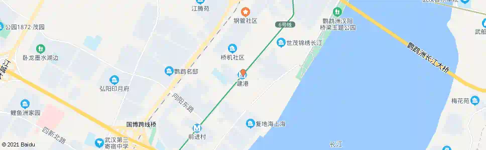 武汉鹦鹉大道地铁建港站_公交站地图_武汉公交_妙搜公交查询2025