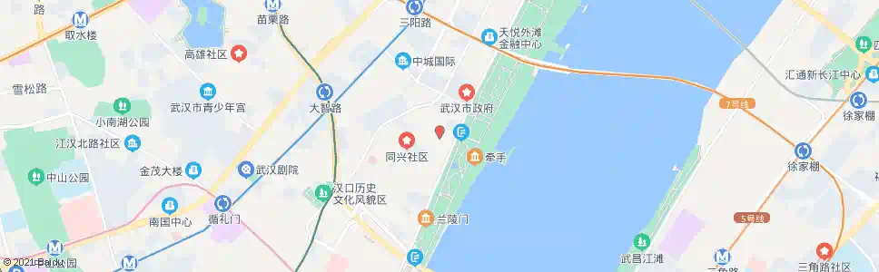 武汉洞庭街蔡锷路_公交站地图_武汉公交_妙搜公交查询2025
