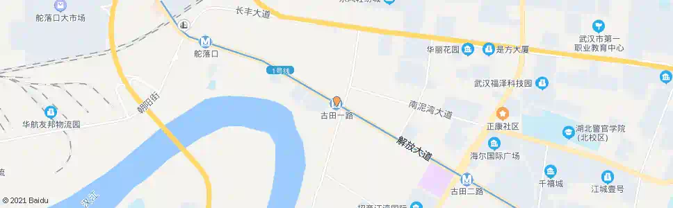 武汉古田一路站_公交站地图_武汉公交_妙搜公交查询2025