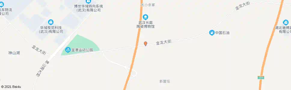 武汉金龙大街虎山村_公交站地图_武汉公交_妙搜公交查询2025