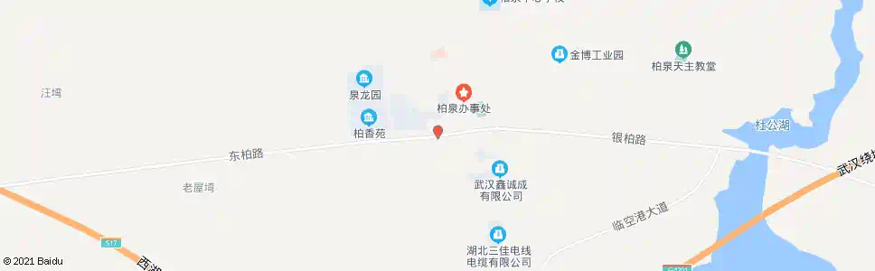 武汉东柏路六甲湾_公交站地图_武汉公交_妙搜公交查询2025