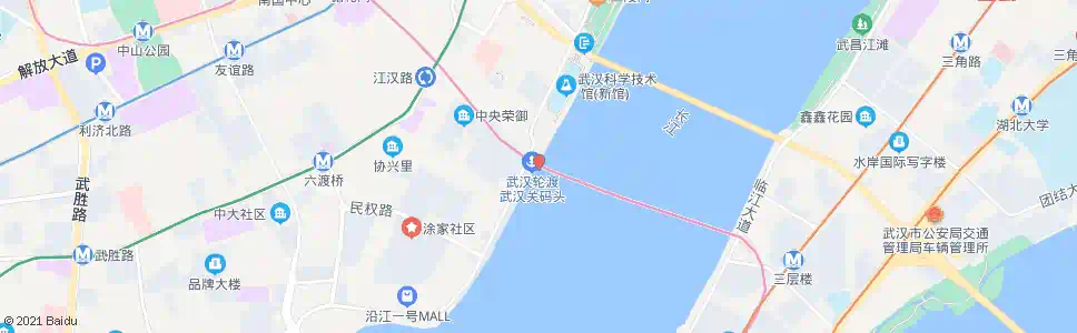 武汉汉口武汉关码头_公交站地图_武汉公交_妙搜公交查询2025