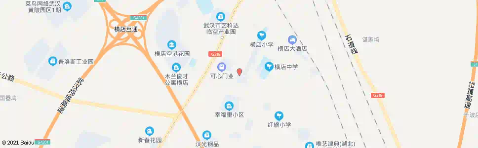 武汉横店大道两岗街_公交站地图_武汉公交_妙搜公交查询2025
