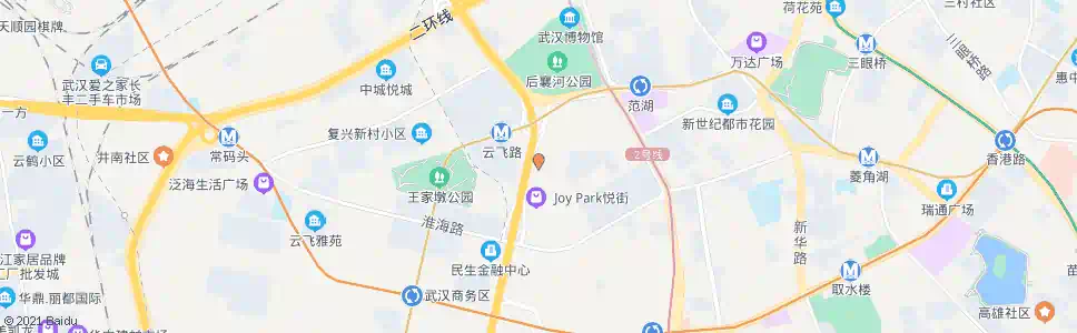 武汉云彩路范湖路_公交站地图_武汉公交_妙搜公交查询2025