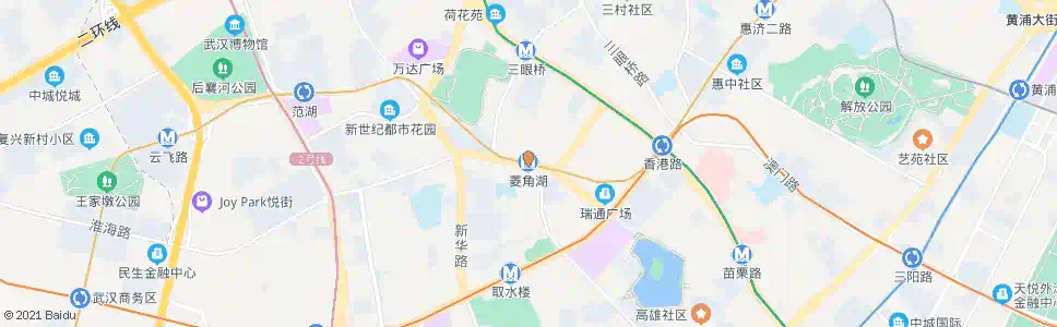 武汉菱角湖路站_公交站地图_武汉公交_妙搜公交查询2025