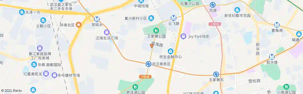 武汉淮海路商务中路_公交站地图_武汉公交_妙搜公交查询2025