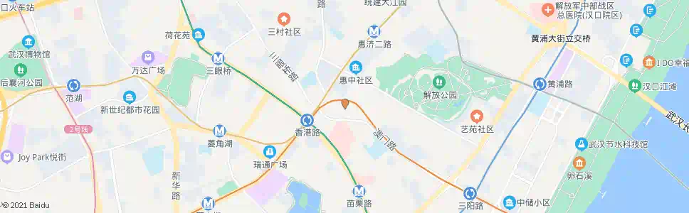 武汉惠济路开明路_公交站地图_武汉公交_妙搜公交查询2025