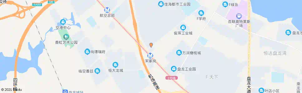 武汉宋岗二路巨龙大道轻轨二号线宋岗站_公交站地图_武汉公交_妙搜公交查询2025