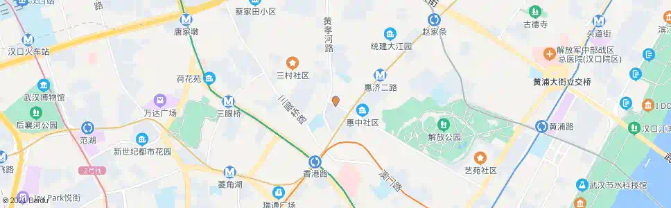 武汉解放公园路金色华府_公交站地图_武汉公交_妙搜公交查询2025