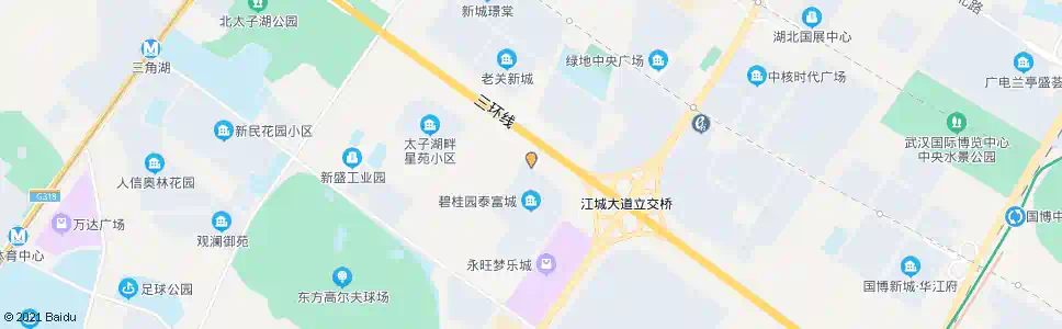 武汉蔷薇路四新中路_公交站地图_武汉公交_妙搜公交查询2025