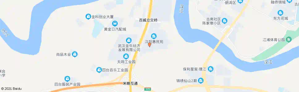 武汉惠民路黄金口岸_公交站地图_武汉公交_妙搜公交查询2025