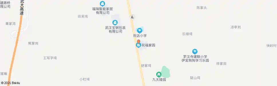武汉108省道祝店_公交站地图_武汉公交_妙搜公交查询2025
