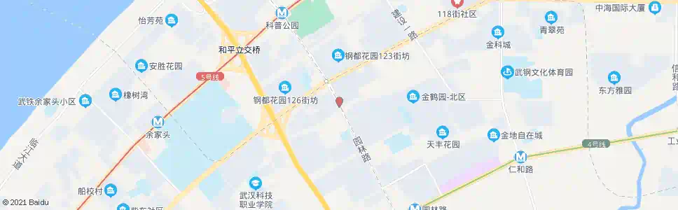 武汉园林路钢都花园_公交站地图_武汉公交_妙搜公交查询2025