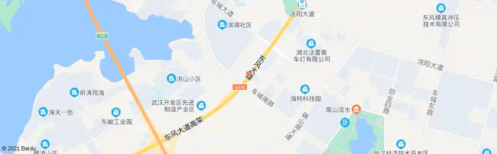 武汉东风大道车城南路_公交站地图_武汉公交_妙搜公交查询2025