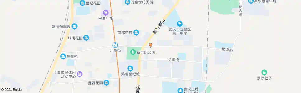 武汉北华街江夏大道_公交站地图_武汉公交_妙搜公交查询2025