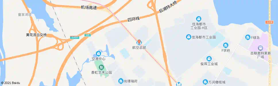 武汉航空总部站_公交站地图_武汉公交_妙搜公交查询2025