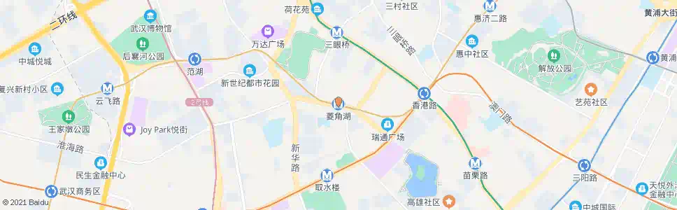 武汉菱角湖站_公交站地图_武汉公交_妙搜公交查询2025