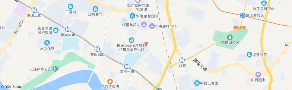 武汉汉西三路汉西村_公交站地图_武汉公交_妙搜公交查询2025