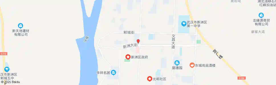 武汉新洲大街清安社区_公交站地图_武汉公交_妙搜公交查询2025