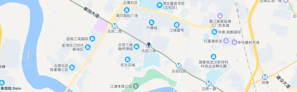 武汉古田三路站_公交站地图_武汉公交_妙搜公交查询2025