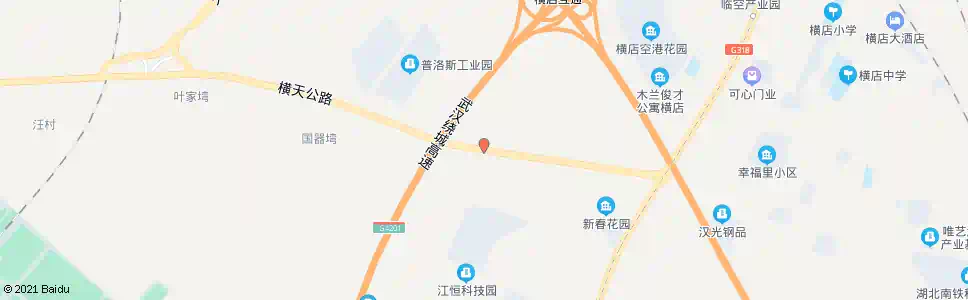 武汉横天公路新春村_公交站地图_武汉公交_妙搜公交查询2025