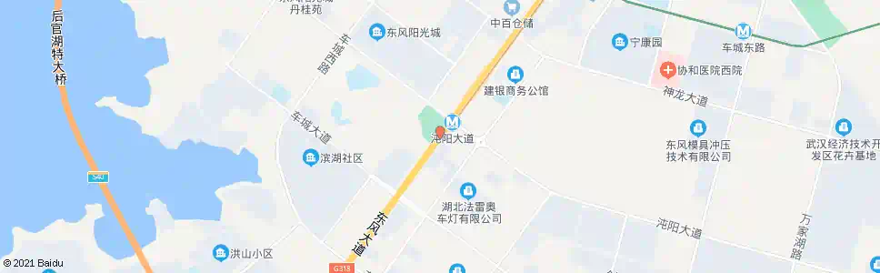 武汉沌阳大道东风大道口_公交站地图_武汉公交_妙搜公交查询2025