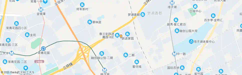 武汉春兰街跃进嘉园_公交站地图_武汉公交_妙搜公交查询2025