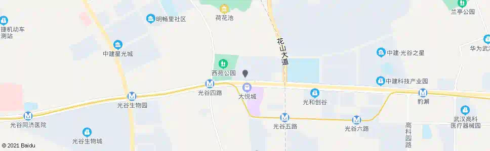 武汉高新大道光谷公共服务中心_公交站地图_武汉公交_妙搜公交查询2025