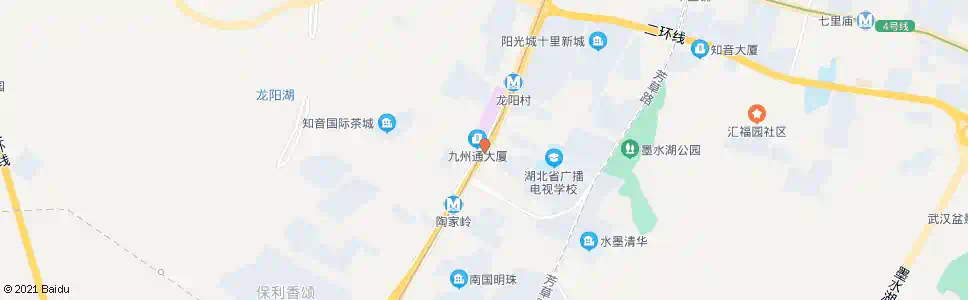 武汉高新大道大湾_公交站地图_武汉公交_妙搜公交查询2025