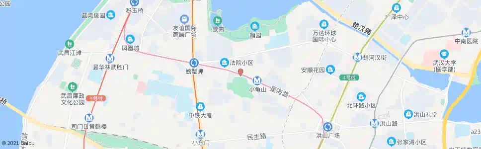 武汉星海路地铁小龟山站_公交站地图_武汉公交_妙搜公交查询2025