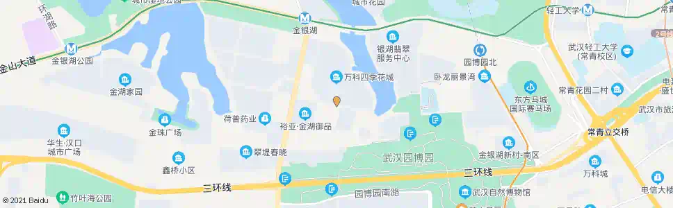 武汉金银湖南三街金银湖东二路_公交站地图_武汉公交_妙搜公交查询2025