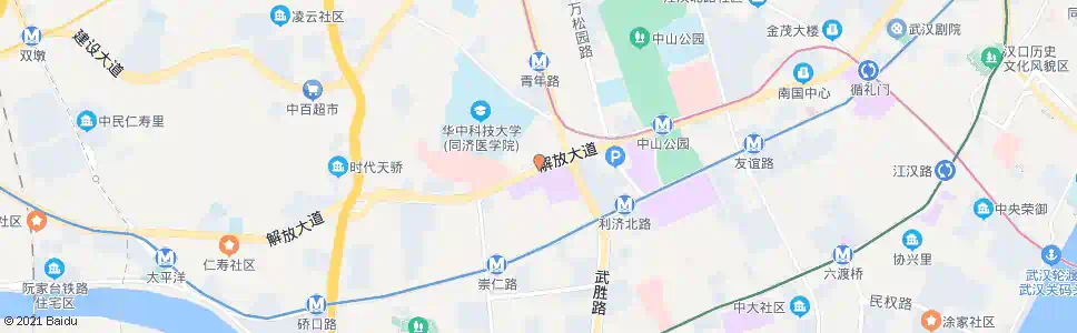 武汉解放大道航空路_公交站地图_武汉公交_妙搜公交查询2025