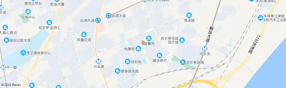武汉温馨路怡康苑_公交站地图_武汉公交_妙搜公交查询2025