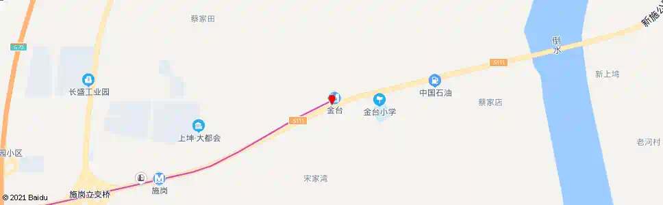 武汉新施公路金台_公交站地图_武汉公交_妙搜公交查询2025
