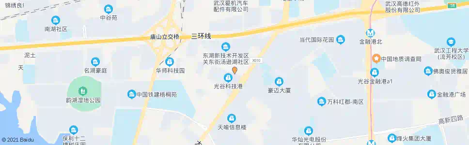 武汉华师园北路茅店_公交站地图_武汉公交_妙搜公交查询2025