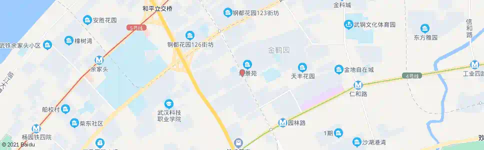 武汉北洋桥路园林路_公交站地图_武汉公交_妙搜公交查询2025