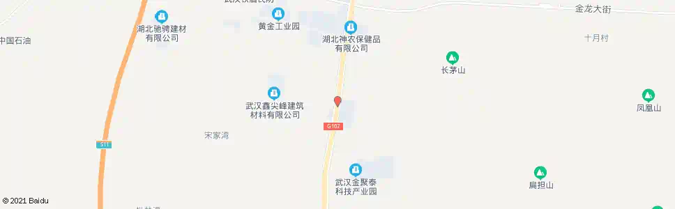 武汉107国道郑店桥_公交站地图_武汉公交_妙搜公交查询2025