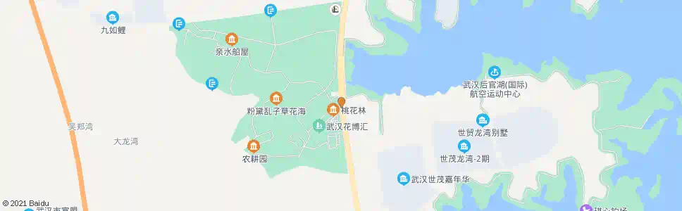 武汉知音湖大道花博汇_公交站地图_武汉公交_妙搜公交查询2025