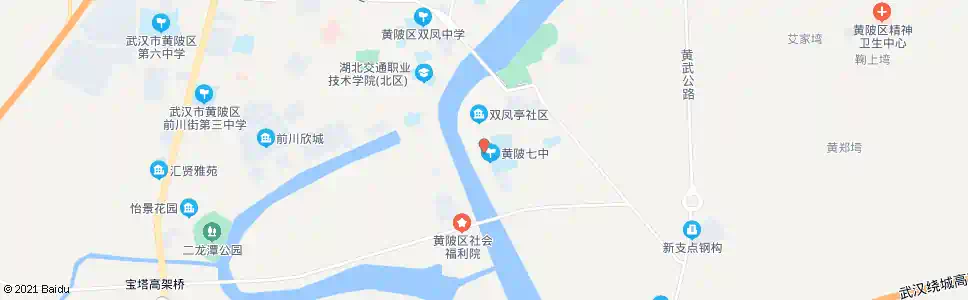 武汉东堤街黄陂七中_公交站地图_武汉公交_妙搜公交查询2025