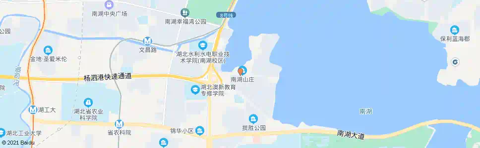 武汉南湖西路狮子山北路_公交站地图_武汉公交_妙搜公交查询2025