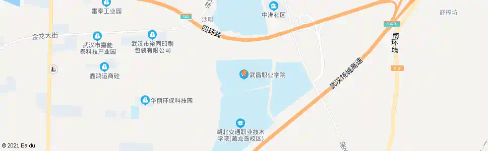 武汉中洲路武昌职业学院_公交站地图_武汉公交_妙搜公交查询2025